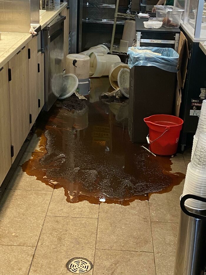 Spilled Coffee At Work The Other Day