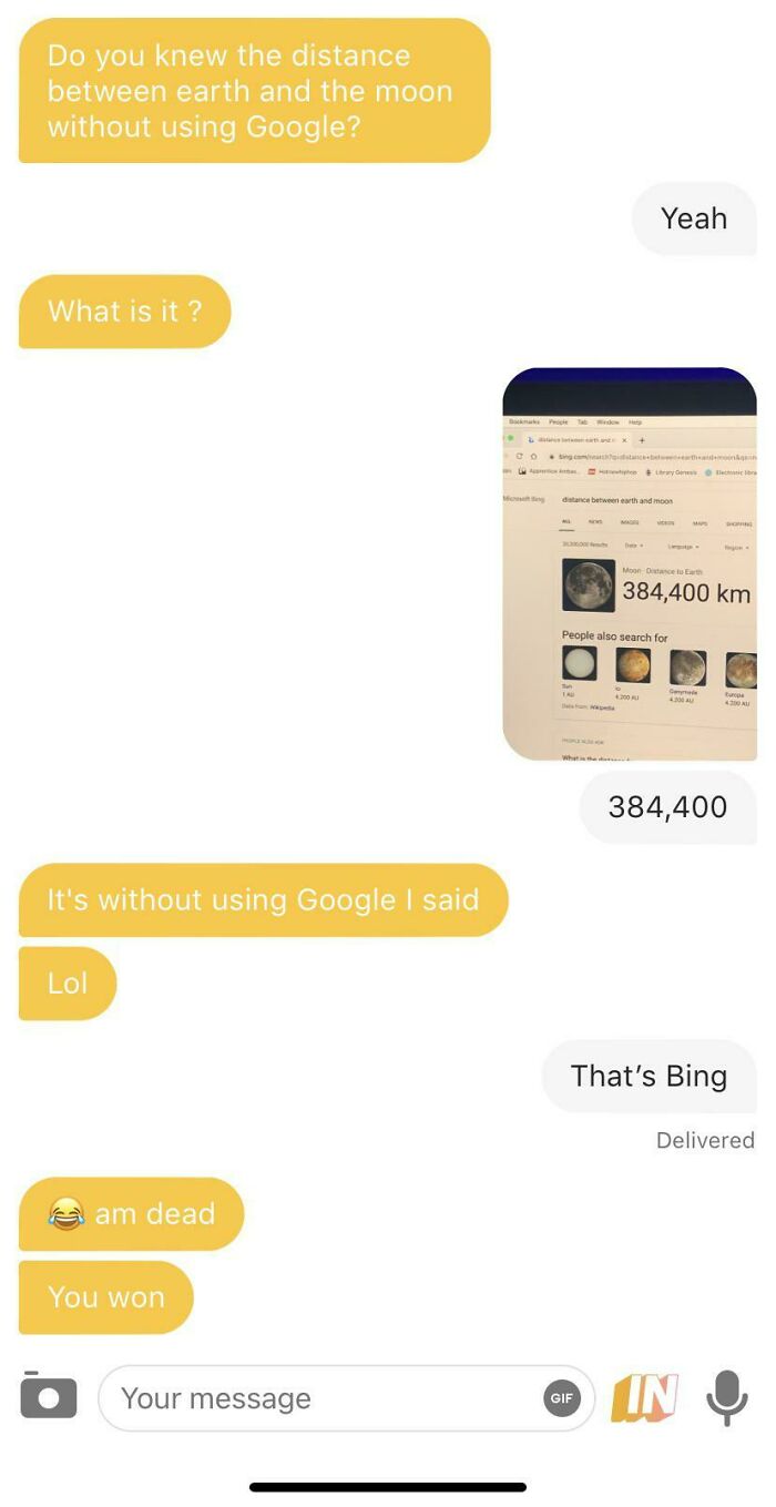 Google? No, Bing