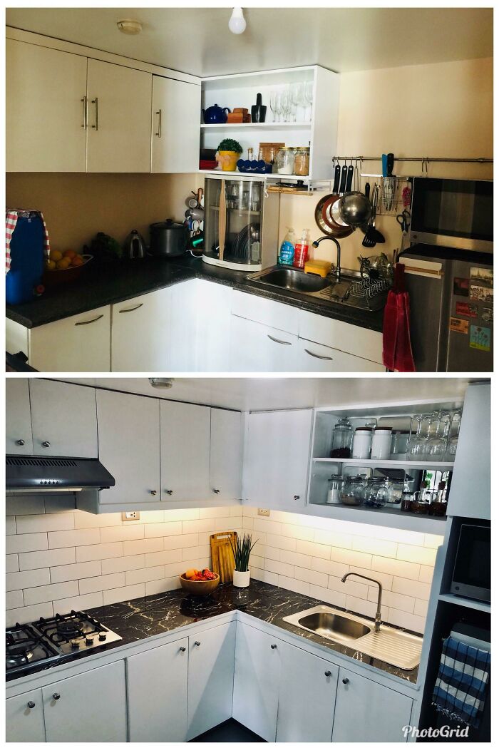 Makeover Of Our Tiny Kitchen. Still Small But Now Cleaner And More Functional - Manila, Phl