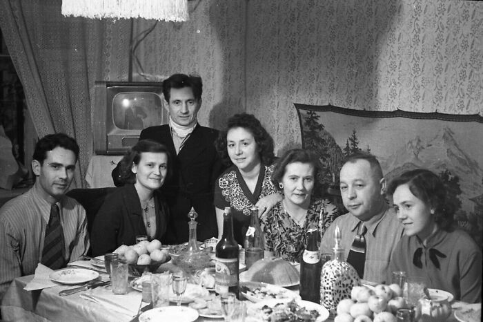Family Dinner, USSR, 1950s