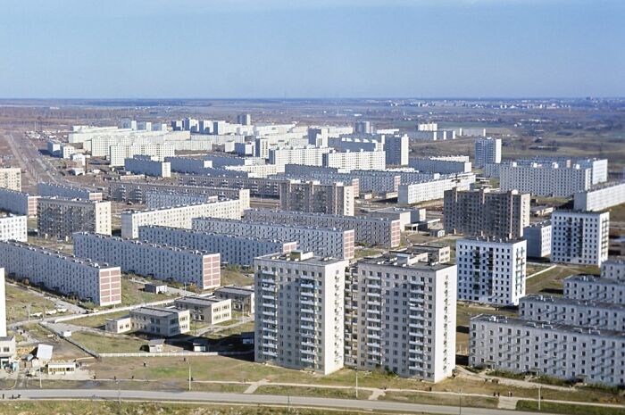 Medvedkovo Residential District. Photo By Lev Polikashin, Moscow, USSR, 1967