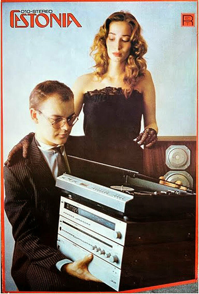 "Estonia 010" Hi-Fi Stereo" Soviet Advertising Poster, 1980s