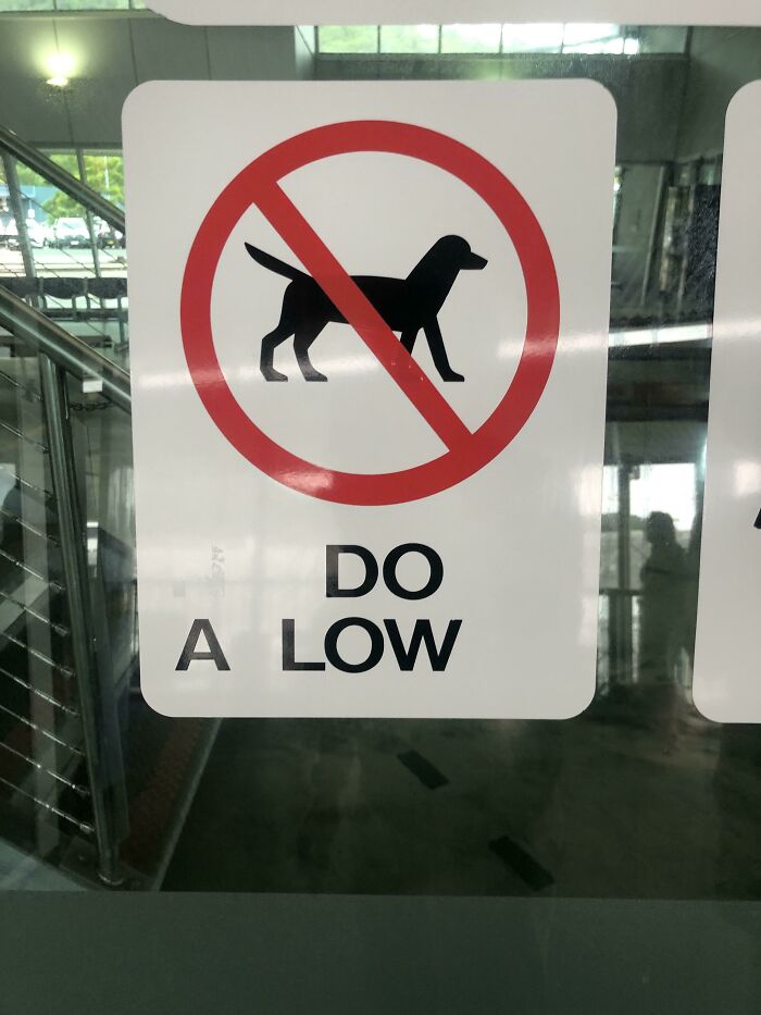 This Brand New Sign At An Airport