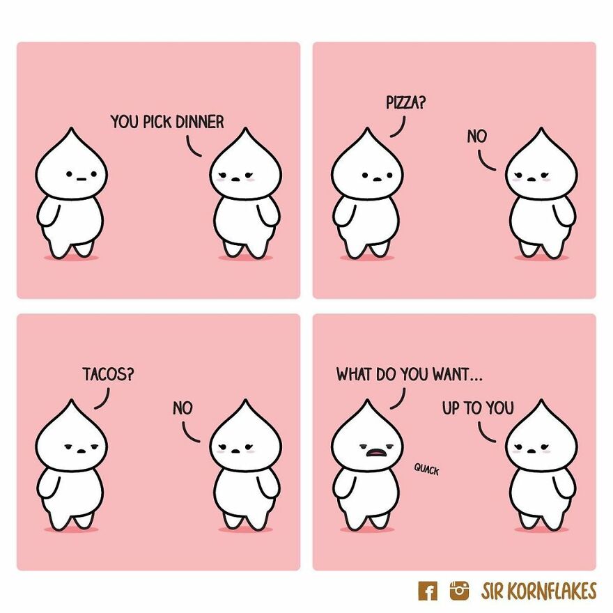 I Illustrate Relatable Relationship Moments Through My Dumpling Comics (50 Pics)