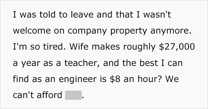 Engineer Is Fuming After The Hiring Team Changes His Promised Salary Of $40,000 To An $8/Hour Contract On The Interview Day Engineer Is Fuming After The Hiring Team Changes His Promised Salary Of $40,000 To An $8/Hour Contract On The Interview Day