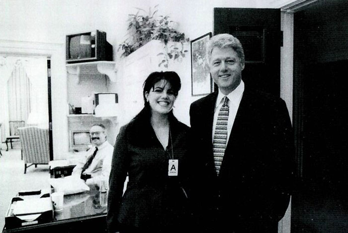 Bill Clinton & White House Intern, Monica Lewinsky, 1998