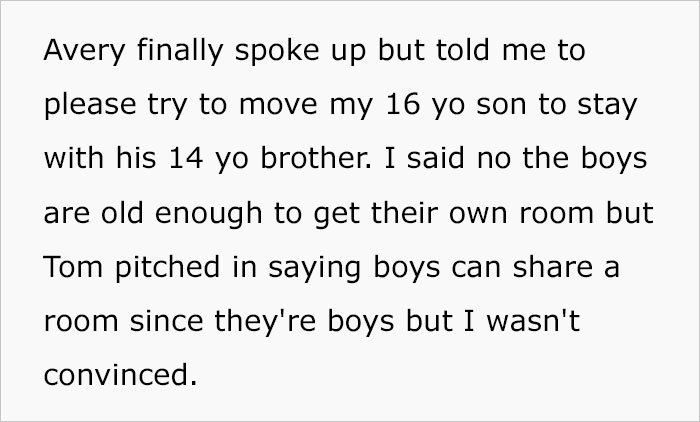 Woman Refuses To Kick Her Son Out Of His Room To Make Space For Full-Blown Nursery Her Daughter And SIL Are Demanding Woman Refuses To Kick Her Son Out Of His Room To Make Space For Full-Blown Nursery Her Daughter And SIL Are Demanding