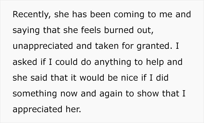Man Wonders If He’s A Bad Guy For Telling His Wife That Wants To Be Appreciated To Stop Expecting It, As It’s Her Job To Be A Stay-At-Home Mom Man Wonders If He’s A Bad Guy For Telling His Wife That Wants To Be Appreciated To Stop Expecting It, As It’s Her Job To Be A Stay-At-Home Mom