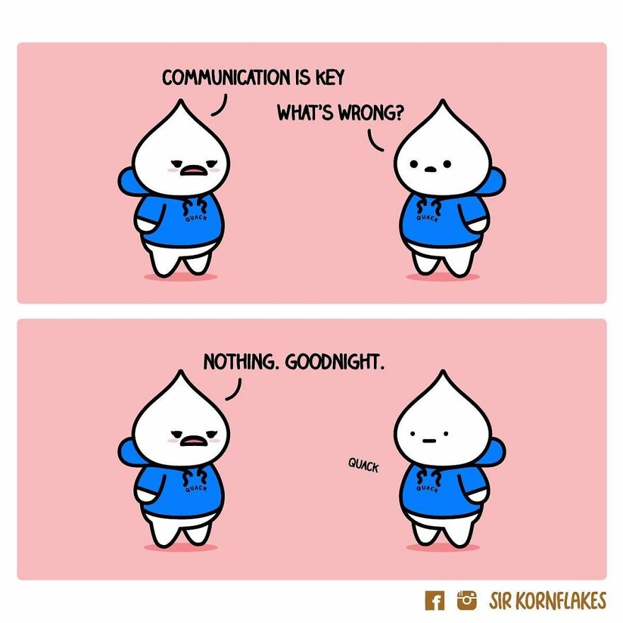 I Illustrate Relatable Relationship Moments Through My Dumpling Comics (50 Pics)