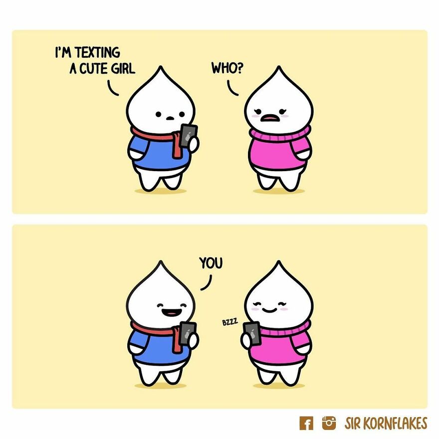 I Illustrate Relatable Relationship Moments Through My Dumpling Comics (50 Pics)