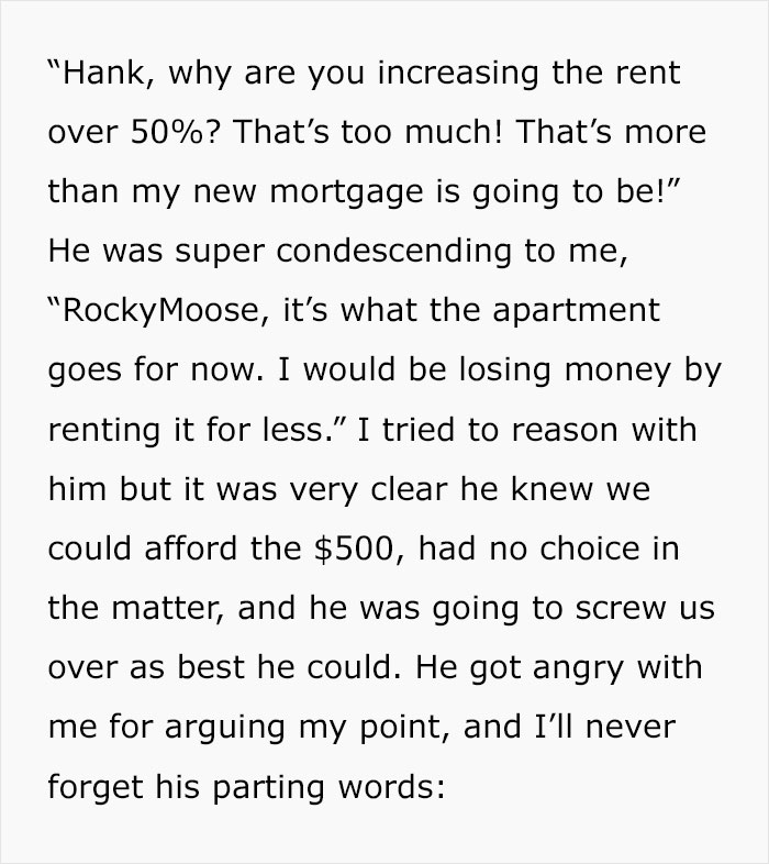 Jealous Of This Guy's Income, Landlord Raises The Rent By $500, Regrets It A Few Years Later Jealous Of This Guy's Income, Landlord Raises The Rent By $500, Regrets It A Few Years Later