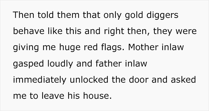 "They Were Giving Me Huge Red Flags": In-Laws Lock Their Son-In-Law In A Room With Them When He Doesn’t Reveal His Salary To Them "They Were Giving Me Huge Red Flags": In-Laws Lock Their Son-In-Law In A Room With Them When He Doesn’t Reveal His Salary To Them