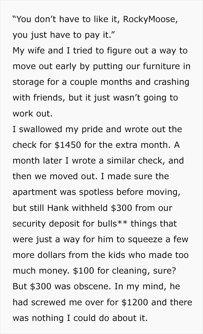 Jealous Of This Guy's Income, Landlord Raises The Rent By $500, Regrets It A Few Years Later Jealous Of This Guy's Income, Landlord Raises The Rent By $500, Regrets It A Few Years Later