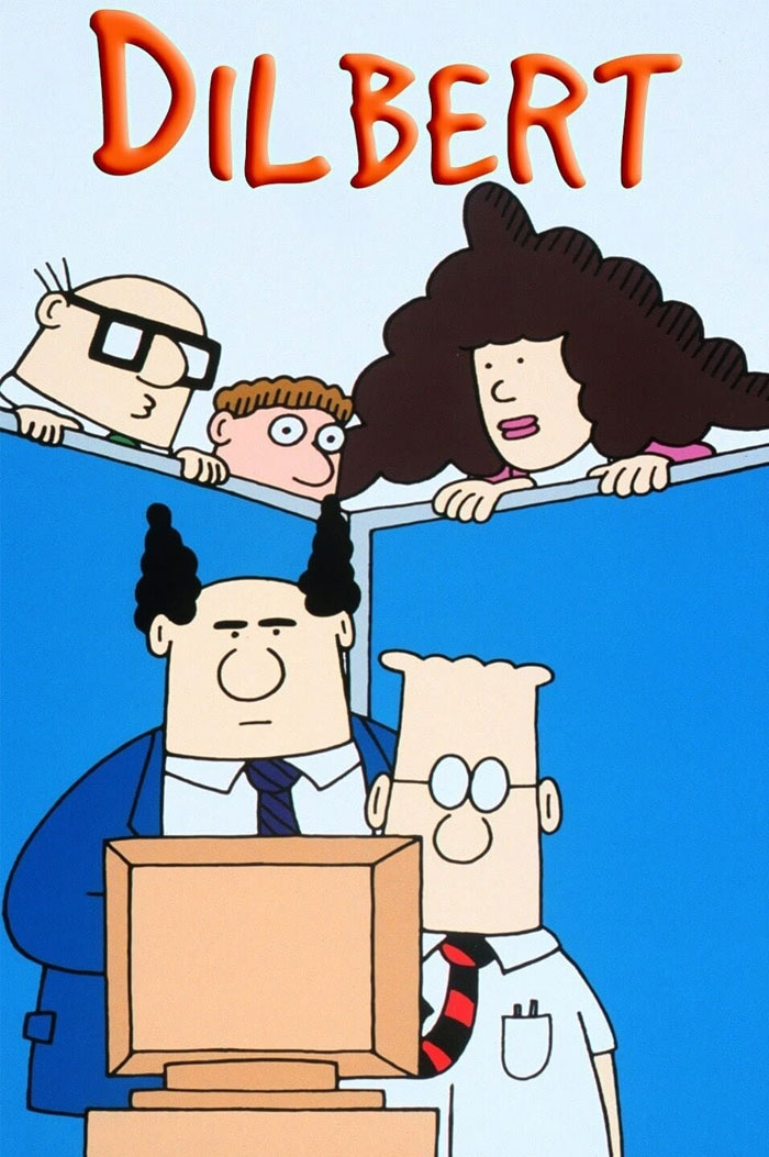 Poster for Dilbert animated tv show 