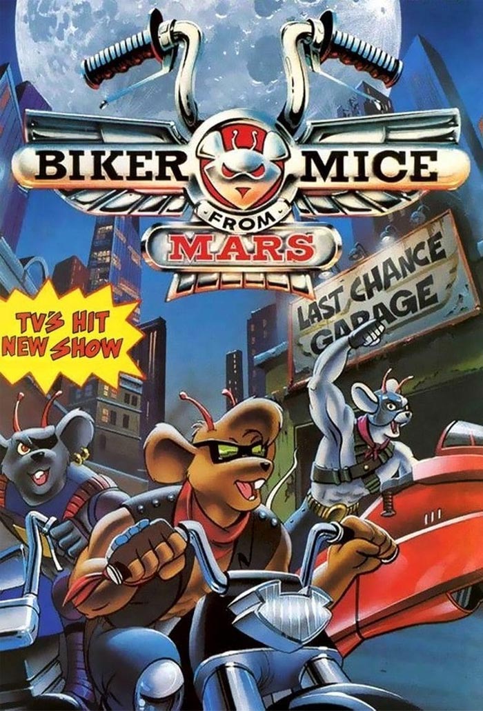 Poster for Biker Mice From Mars animated tv show 