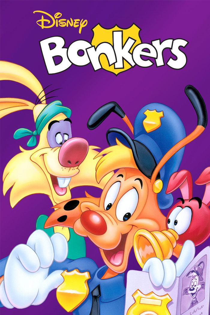 Poster for Bonkers animated tv show 