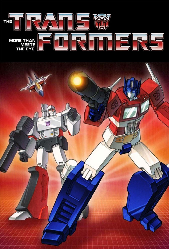 Poster for The Transformers animated tv show 