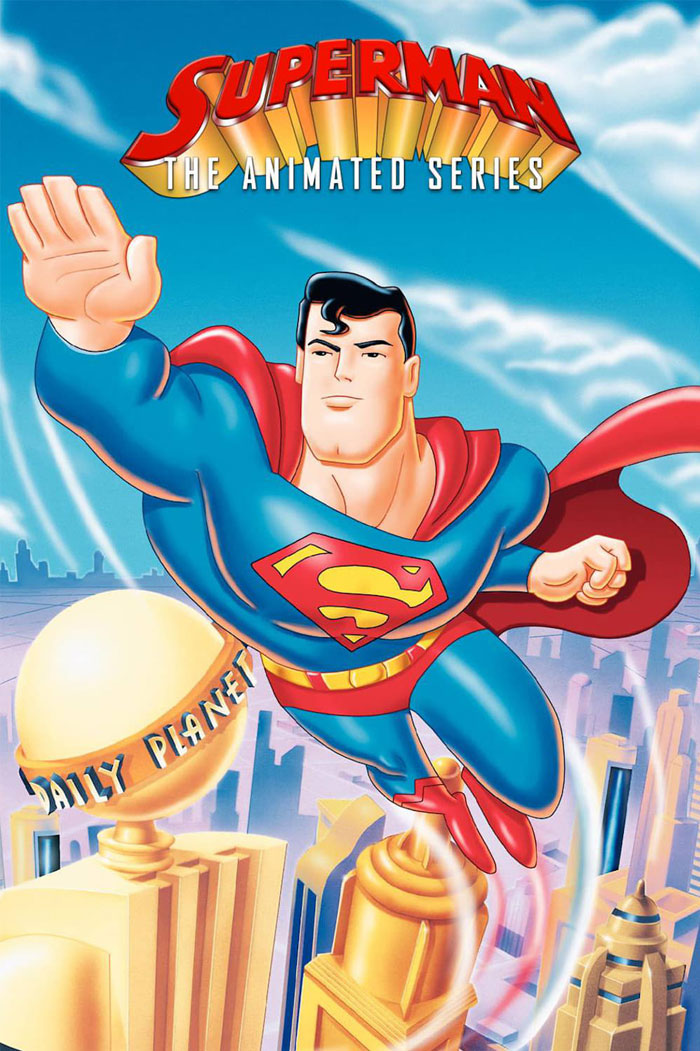 Poster for Superman: The Animated Series animated tv show 