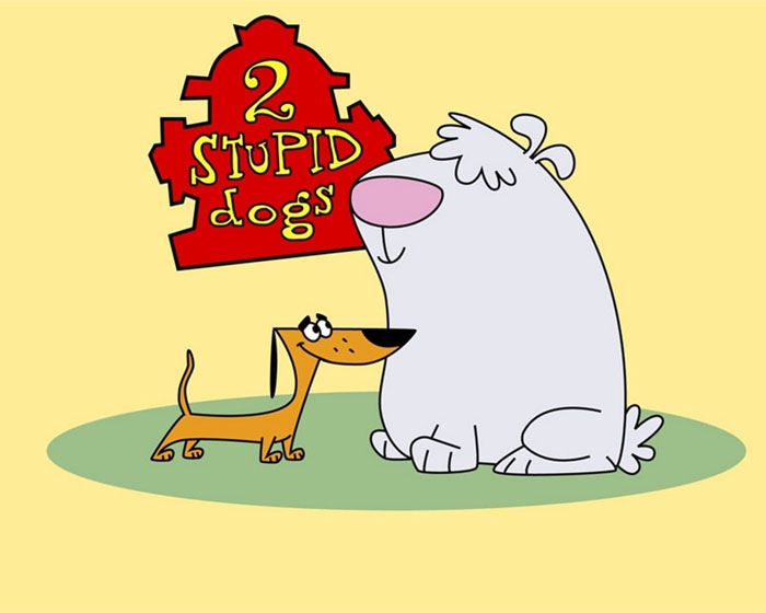 Poster for 2 Stupid Dogs animated tv show 