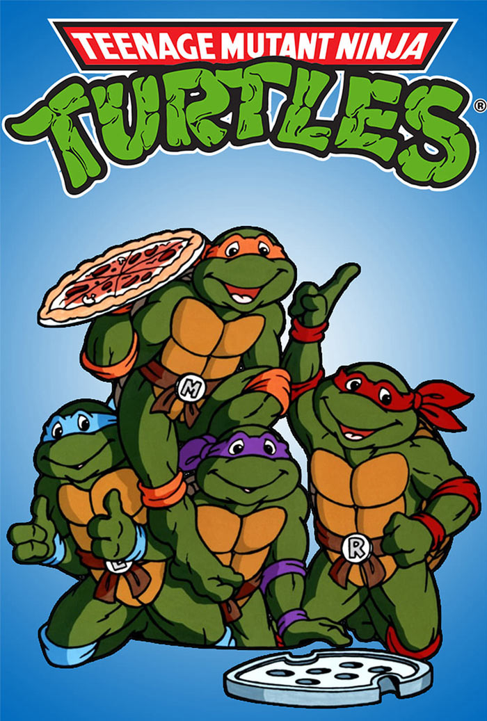 Poster for Teenage Mutant Ninja Turtles animated tv show 