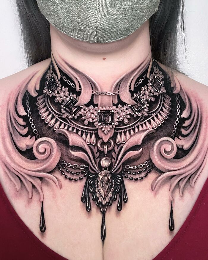 These 30 Masterclass Jewelry Tattoos By Celebrity Ink Artist Ryan Ashley Might Be Better Than The Real Thing