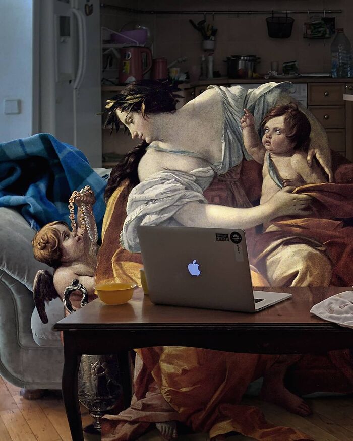 Artist Places People From Classical Paintings Into Modern Reality And They Fit Just Right (25 New Pics)