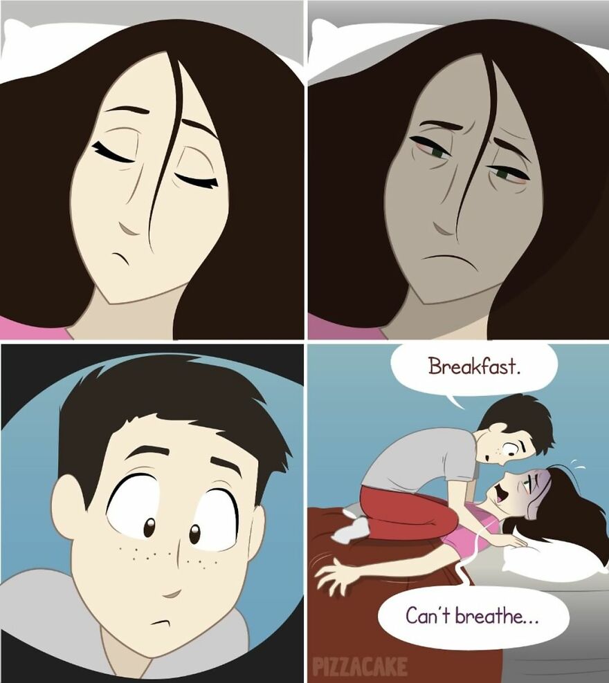 Artist Illustrates In A Fun Way Everyday Life With Her Family And An Adorable Adopted Cat