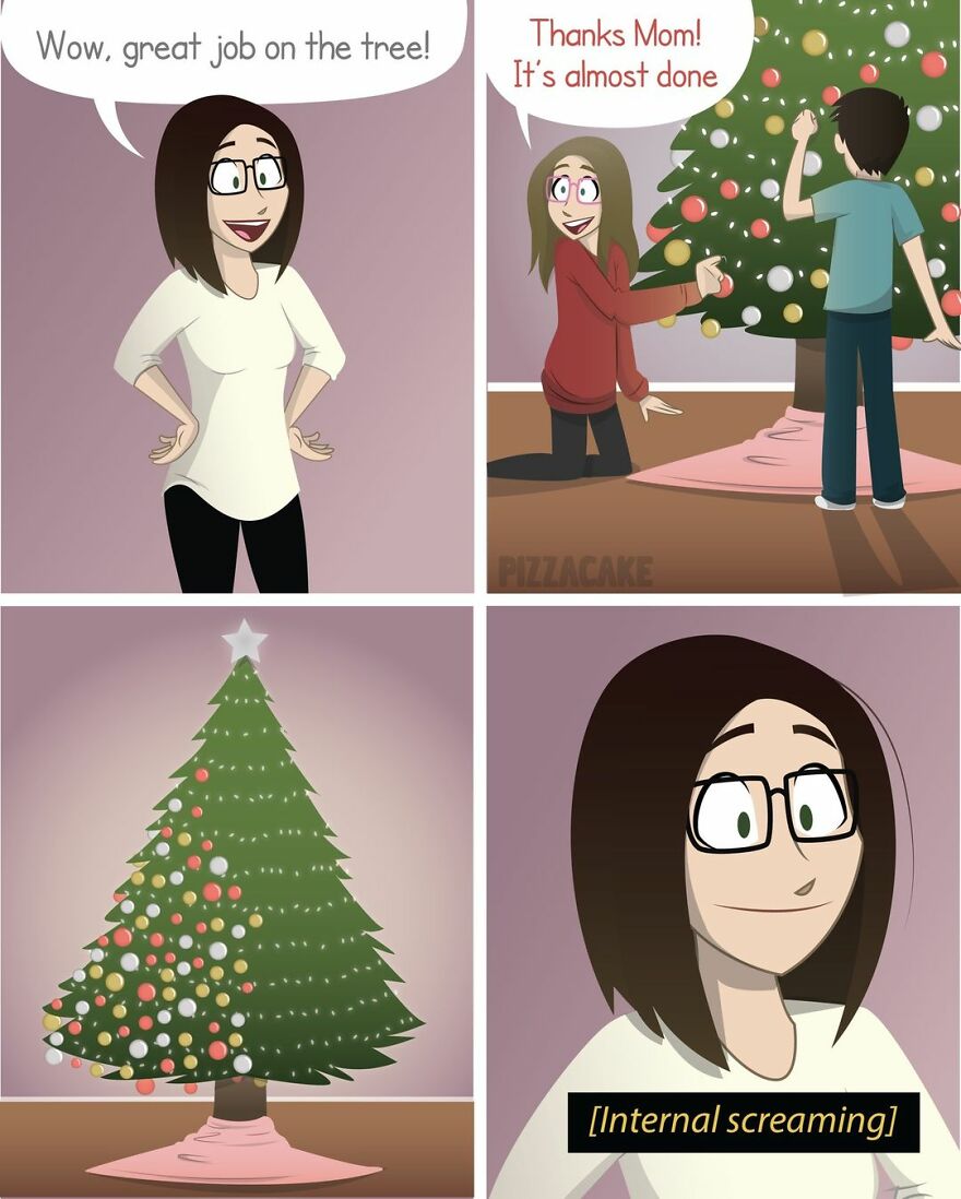 Artist Illustrates In A Fun Way Everyday Life With Her Family And An Adorable Adopted Cat