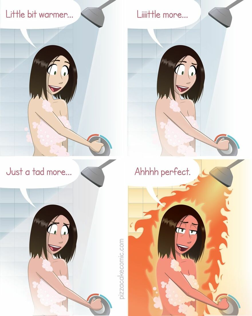 Artist Illustrates In A Fun Way Everyday Life With Her Family And An Adorable Adopted Cat