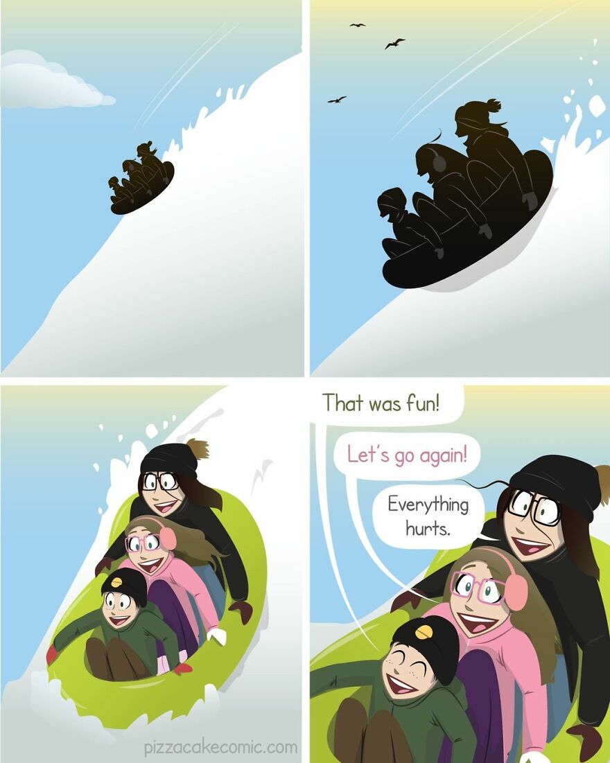 Artist Illustrates In A Fun Way Everyday Life With Her Family And An Adorable Adopted Cat