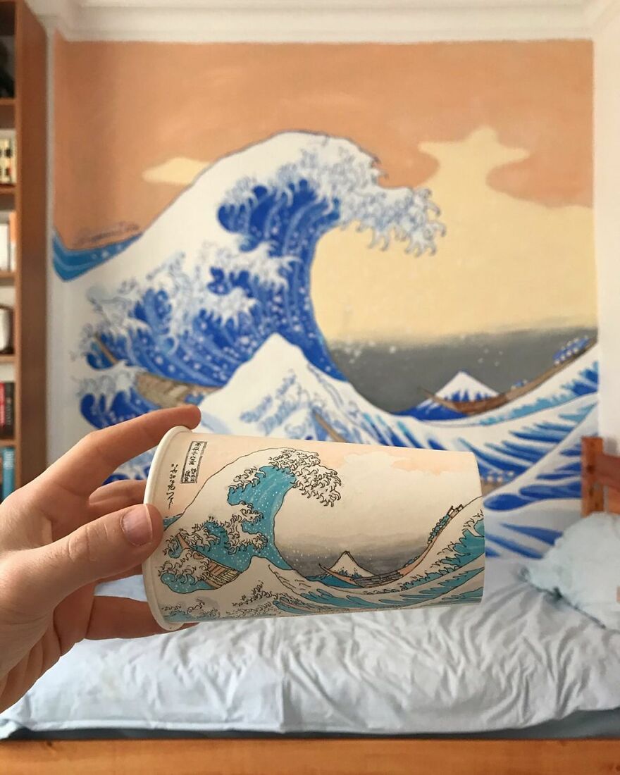 Artist Travels Around The World Drawing Incredible Places On Cardboard Cups (New Pics)