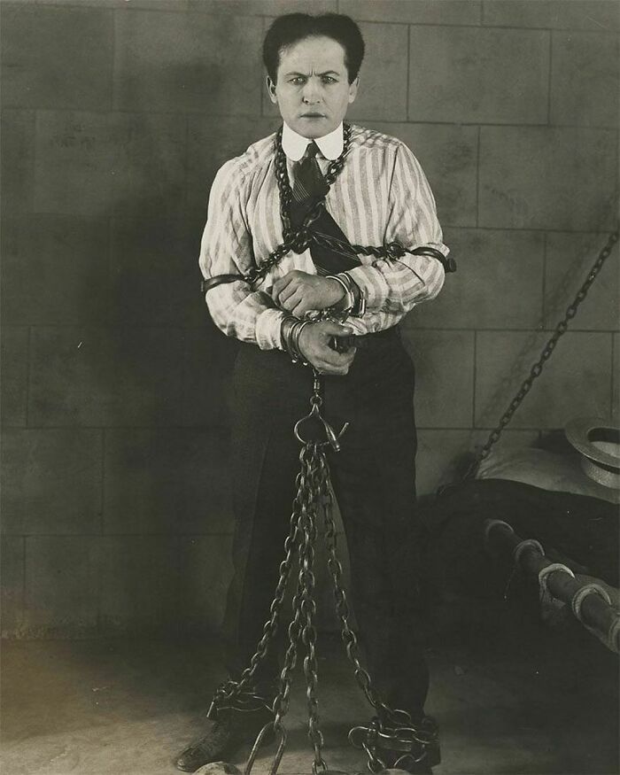 On This Day In 1926, Famous Magician And Escape Artist Harry Houdini Dies From A Poisoned Appendix. Interestingly, Two Weeks Prior To His Death Houdini Was Giving A Lecture And Commented On How He Has The Ability To Withstand Blows. Moments After Making The Comment A Student Punched Houdini Twice In The Stomach. However, Houdini Had No Time To Prepare. These Blows Ruptured Houdini’s Appendix And The Bacteria Eventually Poisoned His System. “Never Try To Fool Children, They Expect Nothing, And Therefore See Everything...”-Harry Houdini