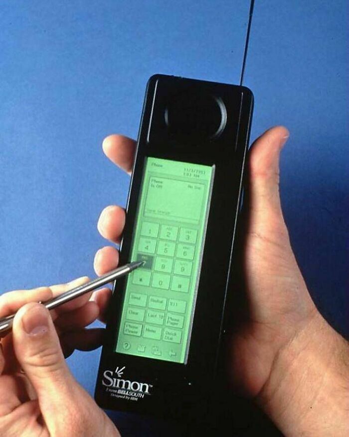 On This Day In 1992, The First Smartphone Is Released. Ibm’s Simon Launched At $899 And Featured A 4.5 In LCD Touch Screen. The Phone Was Ahead Of Its Time As It Could Send And Receive Emails, Faxes, And Pages. The Simon Went On To Sell 50,000 Units.