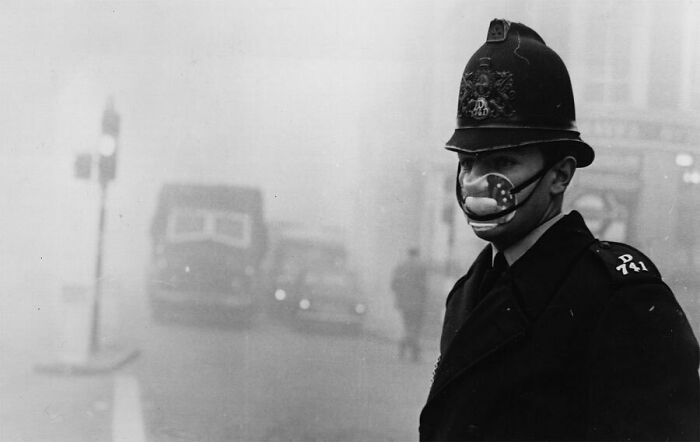 On This Day In 1952, The Great Smog Of 1952 Begins. The Heavy Smog Began When Residents Burned Coal To Stay Warm And With The Mixture Of Smoke, Soot, And Sulfur Dioxide From The Industries And Cars Nearby Caused A Heavy Smog That Covered The City. The Smog Lasted For 5 Days And Killed More Than 4,000 People. The High Death Totals Occurred Due To Respiratory Issues That It Caused, As People Had Problems With Breathing And Were Vomiting Phlegm. Also, Visibility Was Limited As There Was No Sunlight. When The Smog Finally Blew Away, The British Government Passed Laws To Stop Residents From Using Coal To Heat Their Homes.