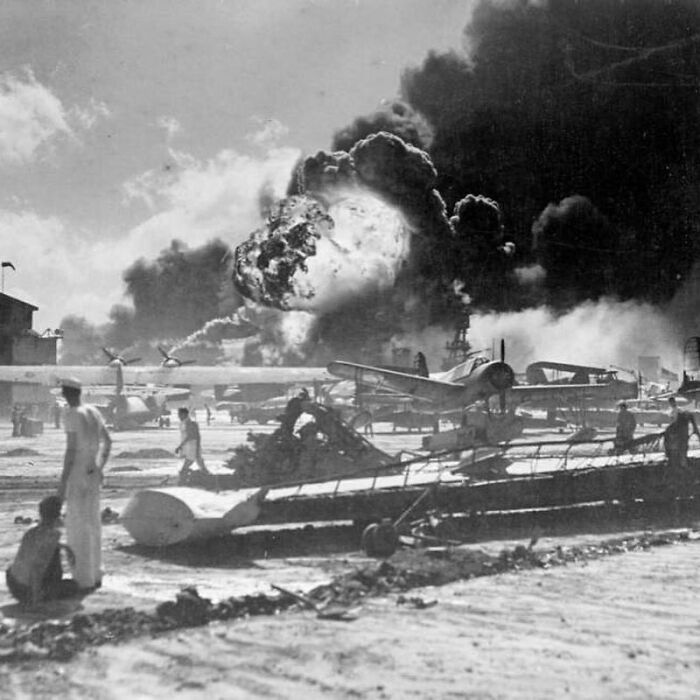 On This Day In 1941, Pearl Harbor Gets Bombed. Although The United States Did Expect A Probable Attack By Japan. The United States Was Caught By Surprise By The Japanese. The Japanese Attacked The Us Because They Were Seeking To Expand In Asia And They Feared That The Us Navy Base In Hawaii Would Cause Them Issues. Therefore, Japan Thought That If They Would Destroy The Us Warships Then They Would Not Attack Back. As Of Result Of This Attack, Over 2,500 Americans Died And Number Of American War Equipment Were Destroyed. However, The Next Day The Us Declared For War And Entered World War II.