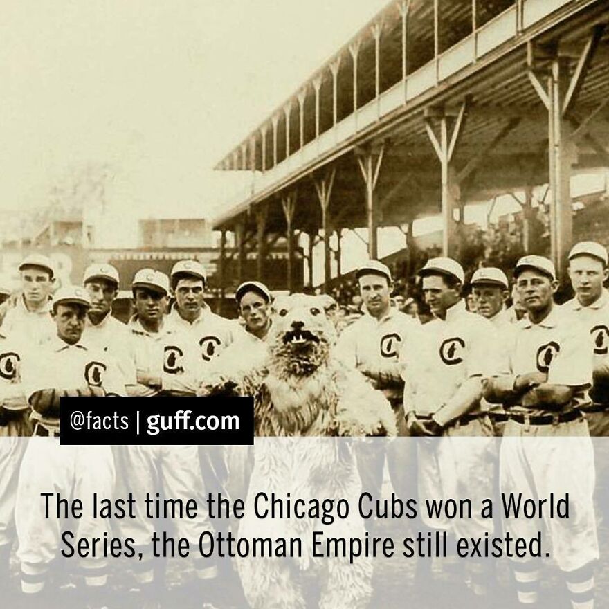 (That Was In 1908. The Ottoman Empire Dissolved In 1922.) But It Could All Change Tonight In The Final Game Of The 2016 World Series. Who Are You Rooting For? #facts #chicagocubs #worldseries #baseball #clevelandindians #indians #gocubsgo #flythew