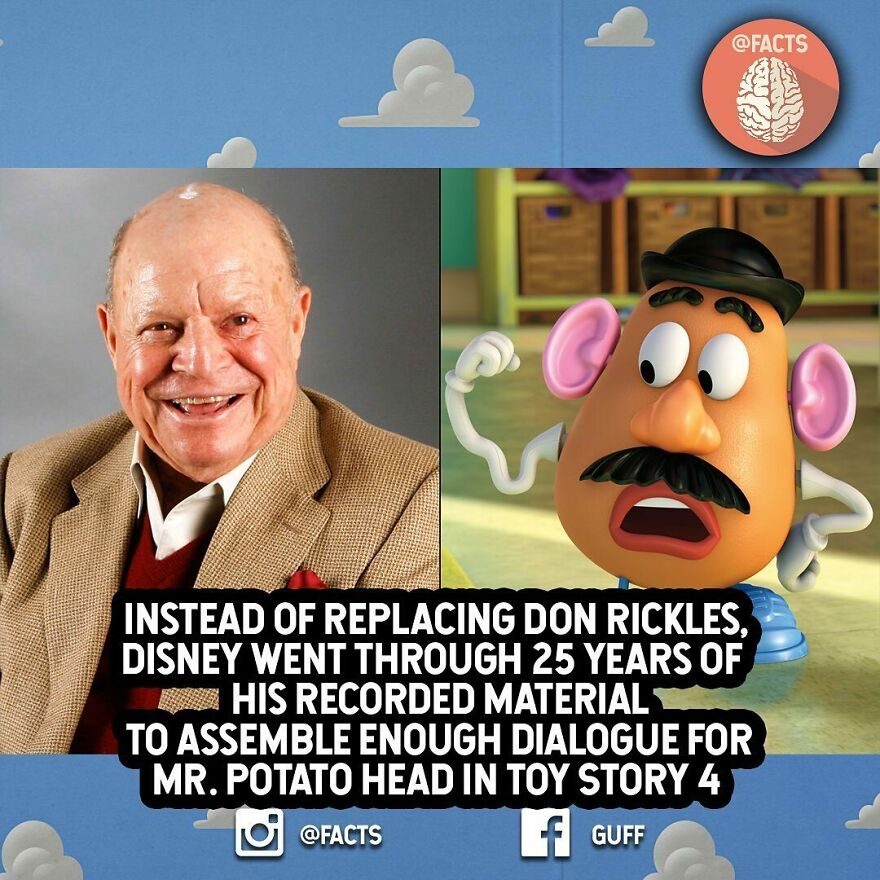 🧠🥔 Don Rickles Passed On April 6, 2017. According To The @chicagotribune , The “Toy Story” Team Asked His Family If They Wanted Him To Be Included After His Passing.
his Daughter Stated, “He Always Said, ‘Keep My Name Alive. Let Them Know Who I Am.” Director Josh Cooley Stated, “I Can Only See Mr. Potato Head As Don Rickles Doing That Voice. I Can’t Imagine Anyone Else.” 🧸 #toy #toystory #mrpotatohead #donrickles #facts