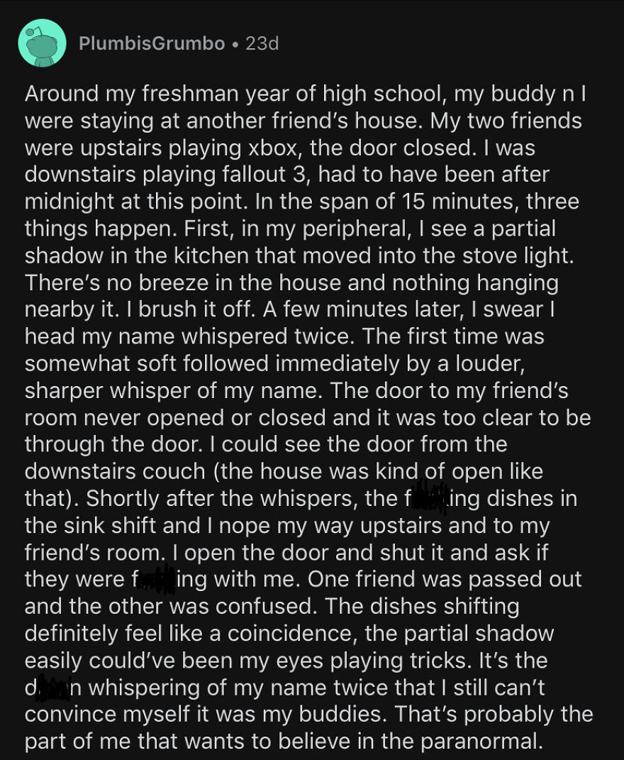 People Share The Experiences That Made Them Believe In The Paranormal In This Online Group People Share The Experiences That Made Them Believe In The Paranormal In This Online Group