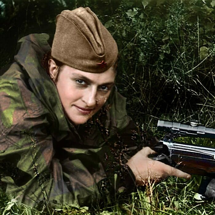 On This Day In 1916, The Greatest Female Sniper Of All Time, Lyudmila Pavlichenko Is Born. As A Member Of The Soviet Army During World War II, She Killed 309 Nazis, Earning The Name “Lady Death.” The Feared Germans Offered Pavlichenko Lots Of Chocolate And To Make Her German Officer In Exchange For Her To Switch Sides. After Declining, The Germans Said “If We Catch You, We Will Tear You Into 309 Pieces And Scatter Them To The Winds!” The Germans Were Unsuccessful And In 1974 Pavlichenko Passed Due To A Stroke.