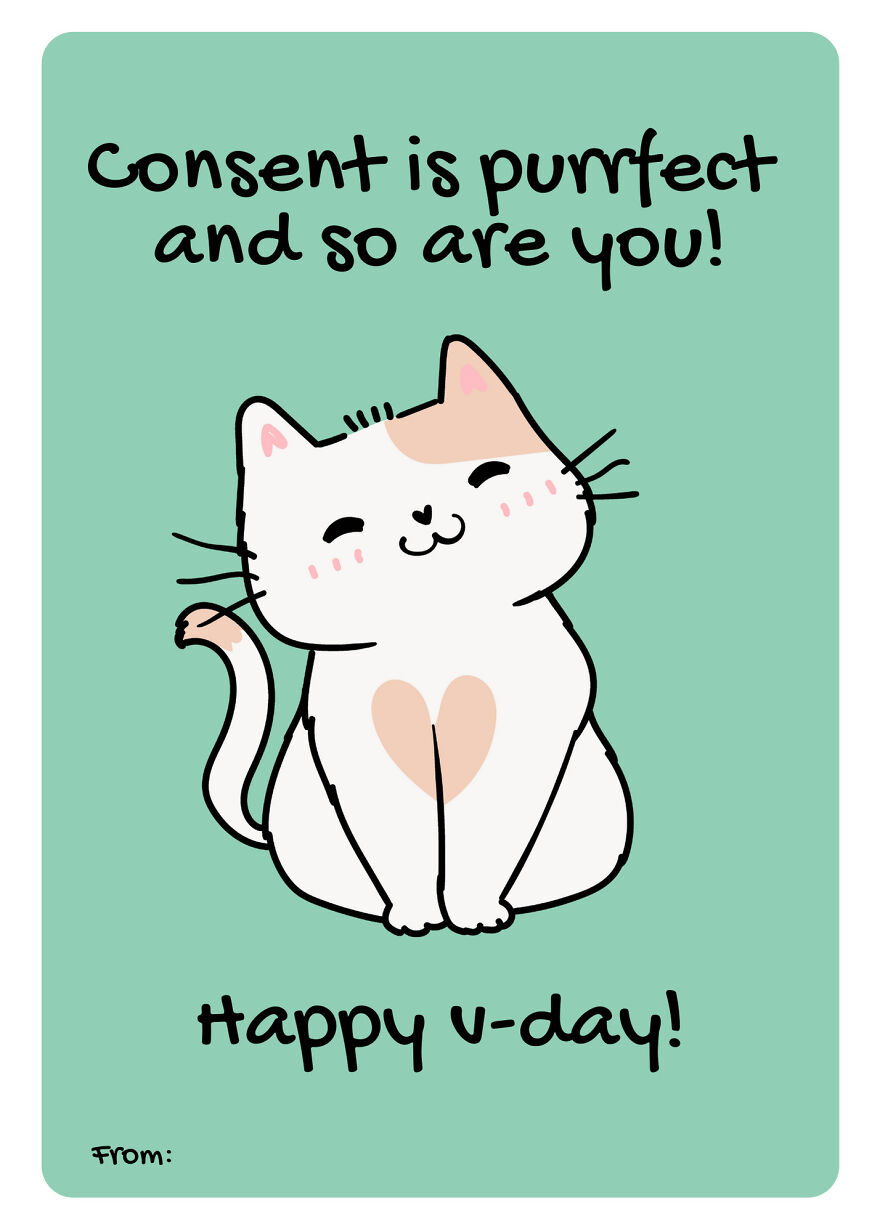 We Created Consent-Centered Valentine's Day Cards Our Society Needs (8 Pics)