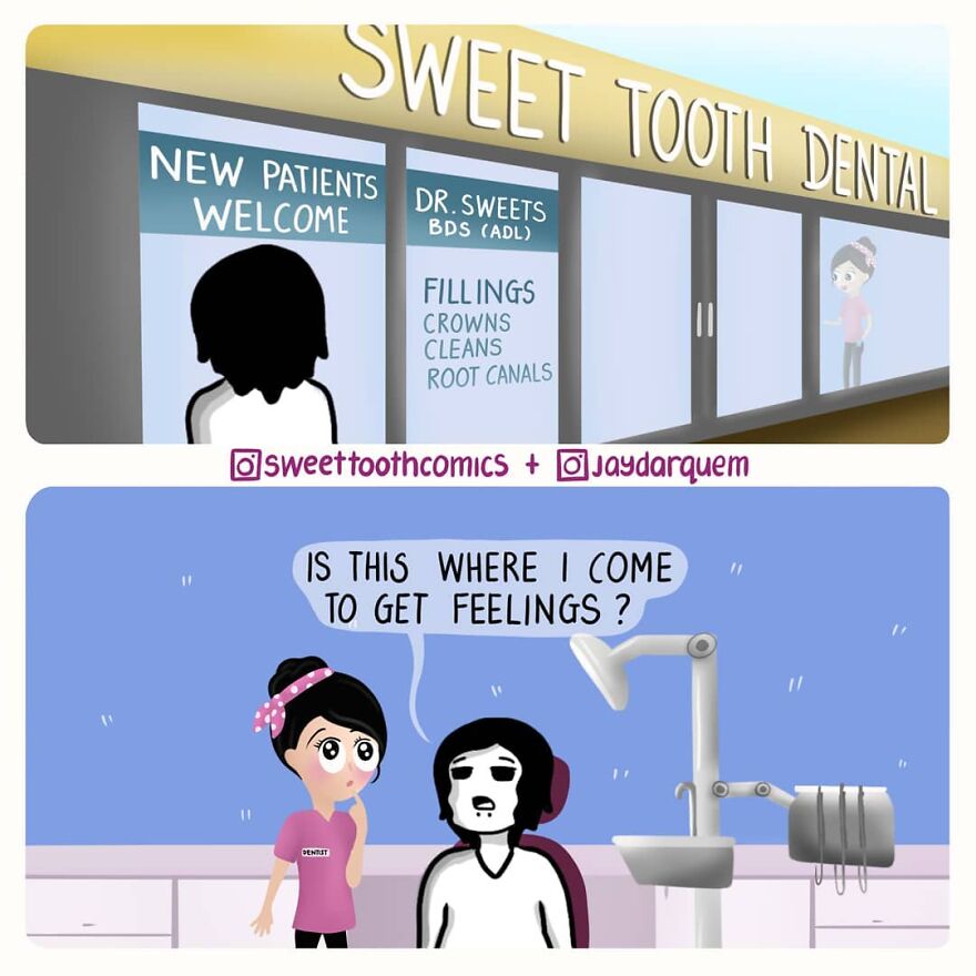 Dentist Uses His Free Time To Create Comics About His Profession And They Are Very Cute