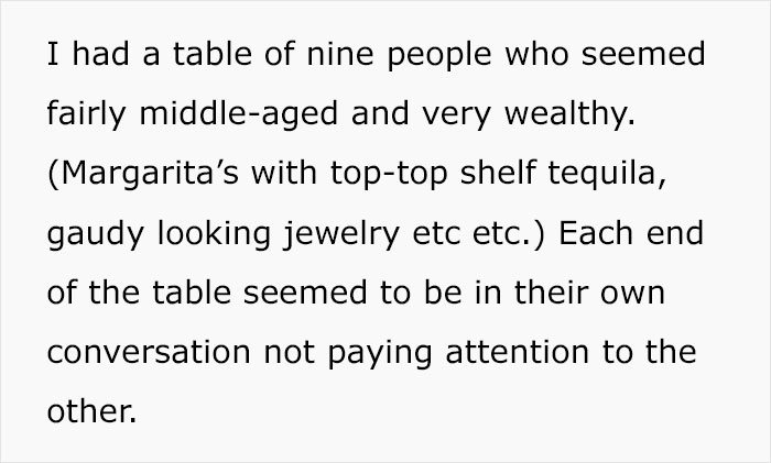 “A Cosmo In One Hand And Filet Mignon In Another”: Rude Karen Won’t Listen To Waiter’s Warning About Rain, Loses The Table For The Whole Group “A Cosmo In One Hand And Filet Mignon In Another”: Rude Karen Won’t Listen To Waiter’s Warning About Rain, Loses The Table For The Whole Group