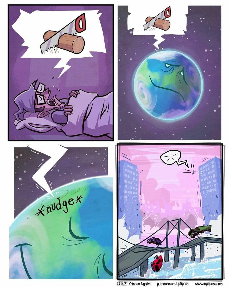 Enjoy Comics With Twisted Endings By Kristian Nygård