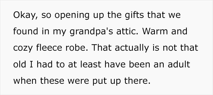 Family Finds A Box Full Of Old, Wrapped Christmas Presents In Late Grandparents’ Attic Family Finds A Box Full Of Old, Wrapped Christmas Presents In Late Grandparents’ Attic