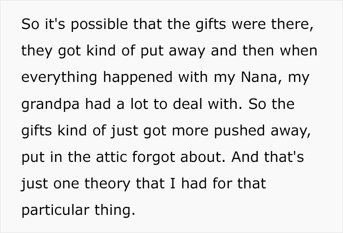Family Finds A Box Full Of Old, Wrapped Christmas Presents In Late Grandparents’ Attic Family Finds A Box Full Of Old, Wrapped Christmas Presents In Late Grandparents’ Attic