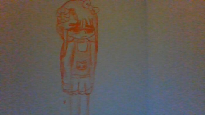 This Is Kate, It Is Kinda Blurry But You Can Still See It, She Likes Hello Kitty