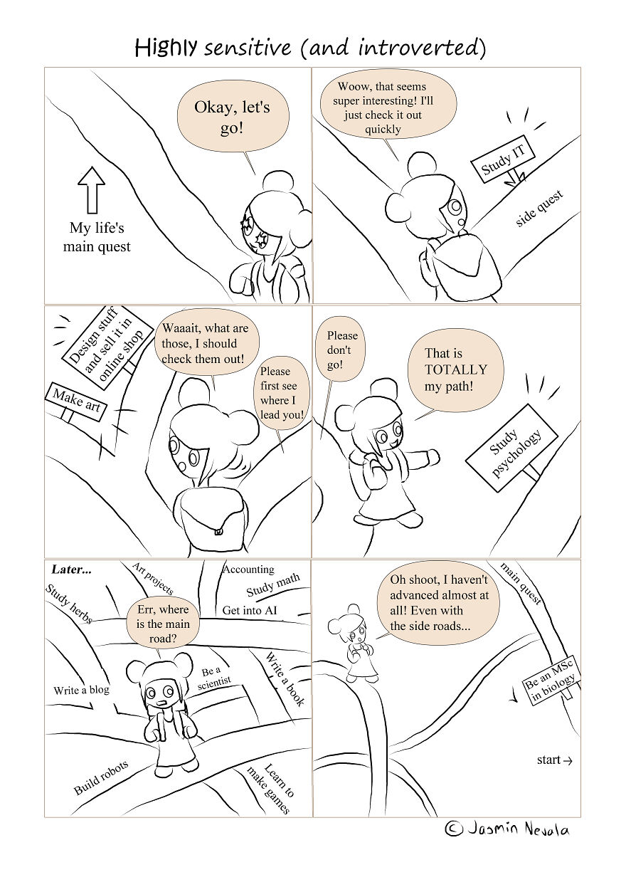 I Created Comics About Being A Highly Sensitive And Introverted Person