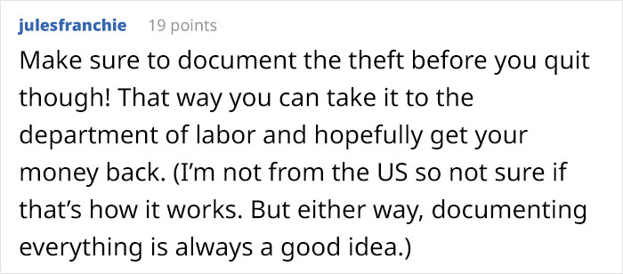 Employee Was Putting Up With Verbally Abusive Manager But When He Stole Their Earned Tips, They Decided It Was Time To Leave Employee Was Putting Up With Verbally Abusive Manager But When He Stole Their Earned Tips, They Decided It Was Time To Leave