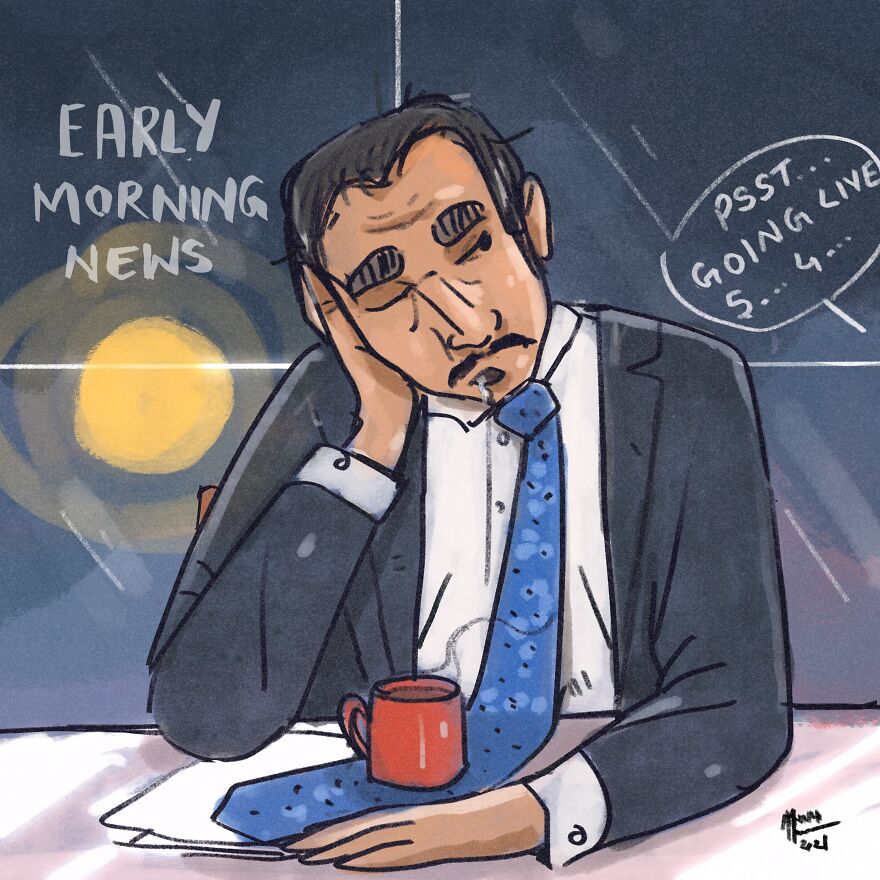 A Male News Presenter