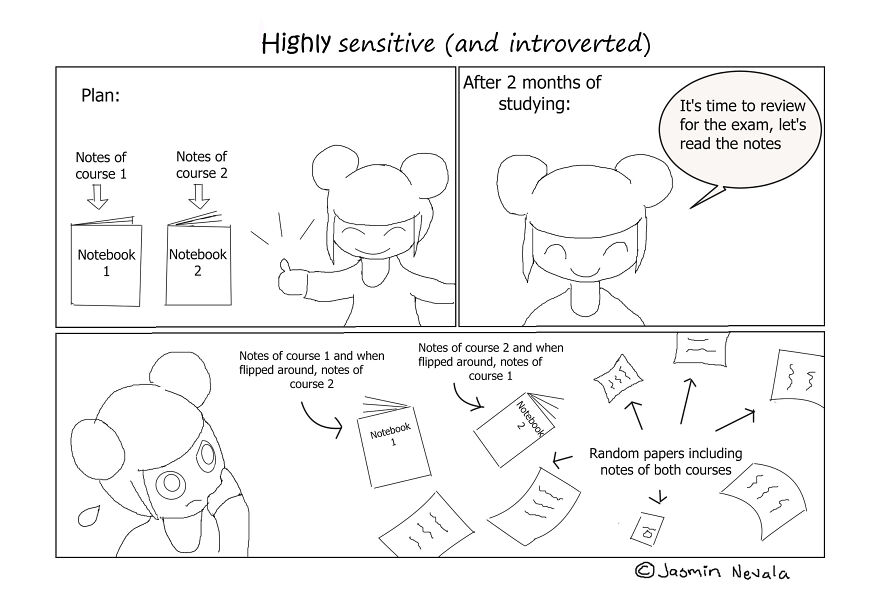 I Created Comics About Being A Highly Sensitive And Introverted Person